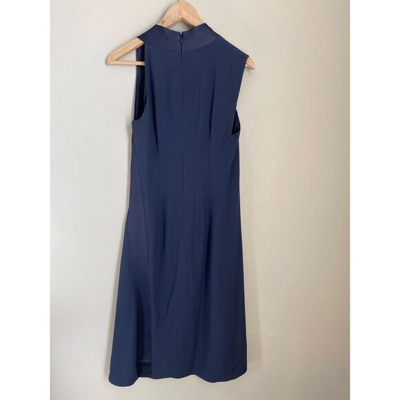 BOSS Danelava Asymmetrical A-Line Dress –‎ Navy Blue, Size 4, NWT - Picture 9 of 10